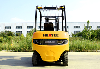 Huayee DF35 electric forklift, front view